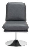 Zuo Modern Rory 100% Polyurethane, Plywood, Steel Modern Commercial Grade Accent Chair Gray, Chrome 100% Polyurethane, Plywood, Steel