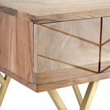 Sagebrook Home Contemporary Wood, 18x20" Side Table, Brown 17397 Brown Mango Wood