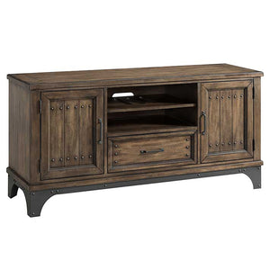 Intercon Whiskey River Home Entertainment Industrial Whiskey River 60" Console WY-HT-6030-GPG-C WY-HT-6030-GPG-C