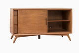 Alpine Furniture Flynn Small TV Console, Acorn 966-15 Acorn Mahogany Solids & Okoume Veneer 50 x 20 x 27