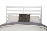 Alpine Furniture Flynn Retro California King Bed w/Slat Back Headboard, White 1066-W-27CK White Mahogany Solids & Okoume Veneer 76.5 x 90 x 52
