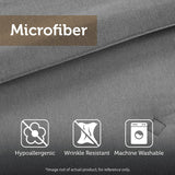 Flint Casual 100% Polyester Printed Softspun/Microfiber Comforter Set