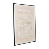 Sagebrook Home Contemporary 40x60 Abstract Handpainted Canvas, Beige 70173 Ivory/beige Polyester Canvas