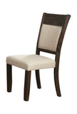 Alpine Furniture Brayden Set of 2 Side Chairs 2019-02 Espresso Acacia Solids & Veneer 24.5 x 19 x 40