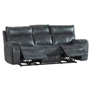 Intercon Summit Modern Dual-Power Sofa | Bolero Slate SI-SF-390DPR-SLT-C SI-SF-390DPR-SLT-C