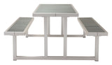 EE2971 Polyethylene, Aluminum Modern Commercial Grade Picnic Table