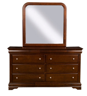 Alpine Furniture Chesapeake Mirror, Cappuccino 3203 Cappuccino Rubberwood Solids with Select Veneer 38 x 1 x 38