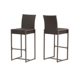 Conway Outdoor Wicker 30 Inch Barstool (Set of 2)