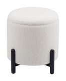 Zuo Modern Calistoga 100% Polyester, Plywood, MDF, Beech Wood Modern Ottoman Ivory 100% Polyester, Plywood, MDF, Beech Wood