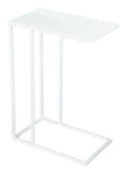 Zuo Modern Atom Iron Modern Commercial Grade Side Table White Iron