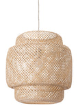 Zuo Modern Finch Bamboo, Steel Transitional Commercial Grade Ceiling Lamp Natural Bamboo, Steel