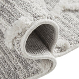 Ashley Modern/Contemporary 100% Polyester Terni Pebble Gray Indoor Area Rug