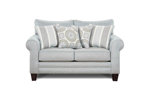 Fusion 1141 Transitional Loveseat 1141 Grande Mist Loveseat