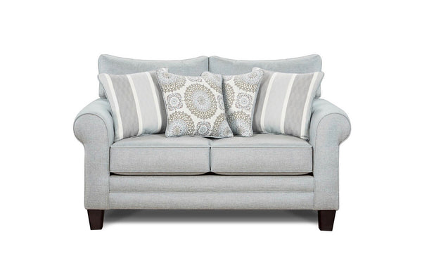 Fusion 1141 Transitional Loveseat 1141 Grande Mist Loveseat