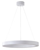 Bethel Matte White LED Chandelier in Iron & Acrylic