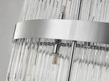 Bethel Chrome Chandelier in Metal & Glass