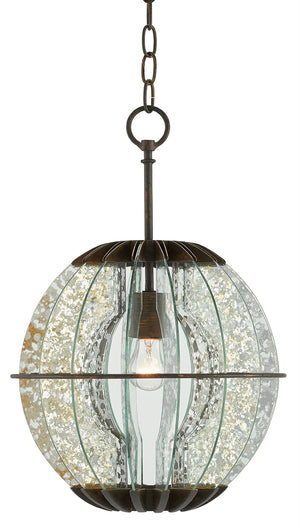 Quantum Chandelier - Elegant Silver Leaf Design with Blown Glass Balls & Adjustable Height Options