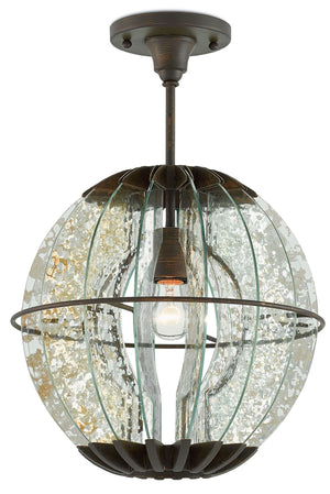 Quantum Chandelier - Elegant Silver Leaf Design with Blown Glass Balls & Adjustable Height Options
