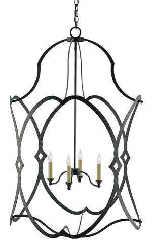 Quantum Chandelier - Elegant Silver Leaf Design with Blown Glass Balls & Adjustable Height Options