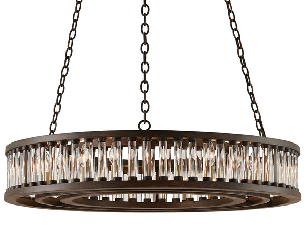 Quantum Chandelier - Elegant Silver Leaf Design with Blown Glass Balls & Adjustable Height Options