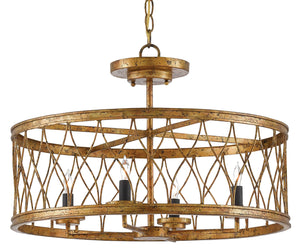 Quantum Chandelier - Elegant Silver Leaf Design with Blown Glass Balls & Adjustable Height Options