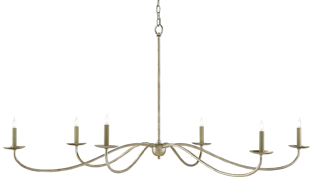 Saxon Silver Chandelier – Stunning 63-Inch Diameter Wrought Iron Fixture with Elegant Modern Design