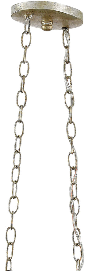 Quantum Chandelier - Elegant Silver Leaf Design with Blown Glass Balls & Adjustable Height Options