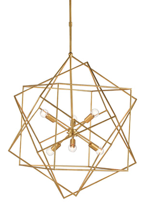 Quantum Chandelier - Elegant Silver Leaf Design with Blown Glass Balls & Adjustable Height Options