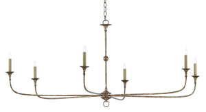 Quantum Chandelier - Elegant Silver Leaf Design with Blown Glass Balls & Adjustable Height Options