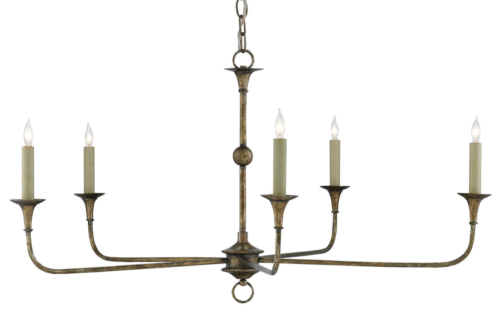 Nottaway Bronze Small Chandelier - Elegant Pyrite Finish, Graceful Design, Perfect for Any Room