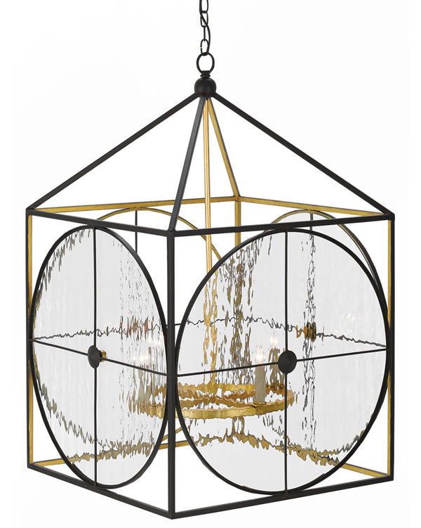 Quantum Chandelier - Elegant Silver Leaf Design with Blown Glass Balls & Adjustable Height Options