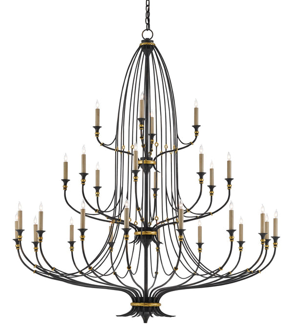Quantum Chandelier - Elegant Silver Leaf Design with Blown Glass Balls & Adjustable Height Options