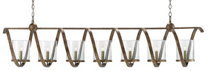 Quantum Chandelier - Elegant Silver Leaf Design with Blown Glass Balls & Adjustable Height Options