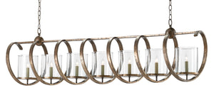 Maximus Grande Chandelier - Elegant Wrought Iron Design with 7 Lights & Pyrite Bronze Finish