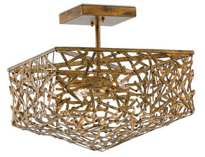 Quantum Chandelier - Elegant Silver Leaf Design with Blown Glass Balls & Adjustable Height Options