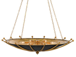 Quantum Chandelier - Elegant Silver Leaf Design with Blown Glass Balls & Adjustable Height Options