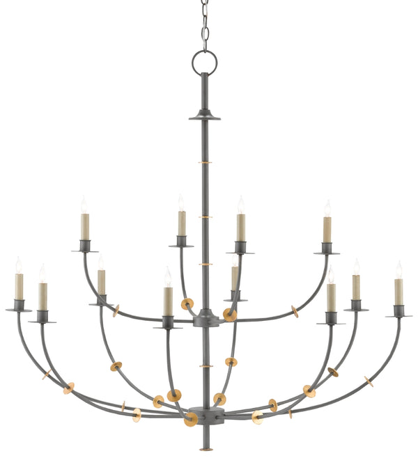 Quantum Chandelier - Elegant Silver Leaf Design with Blown Glass Balls & Adjustable Height Options