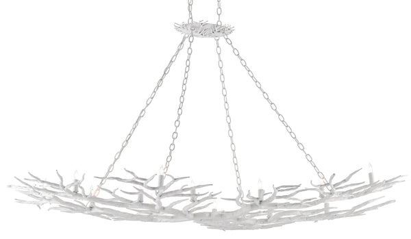 Quantum Chandelier - Elegant Silver Leaf Design with Blown Glass Balls & Adjustable Height Options