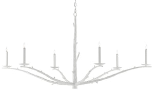 Quantum Chandelier - Elegant Silver Leaf Design with Blown Glass Balls & Adjustable Height Options