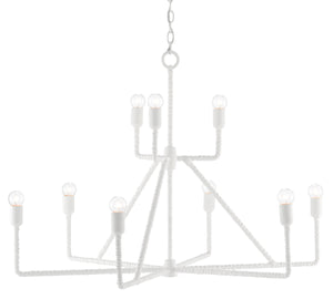 Quantum Chandelier - Elegant Silver Leaf Design with Blown Glass Balls & Adjustable Height Options
