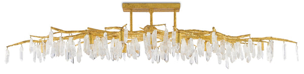 Quantum Chandelier - Elegant Silver Leaf Design with Blown Glass Balls & Adjustable Height Options