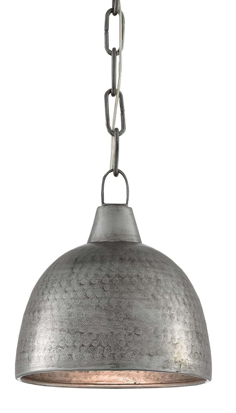 Earthshine Industrial Hammered Steel Small Pendant Light - Luxe Blackened Finish for Modern Spaces