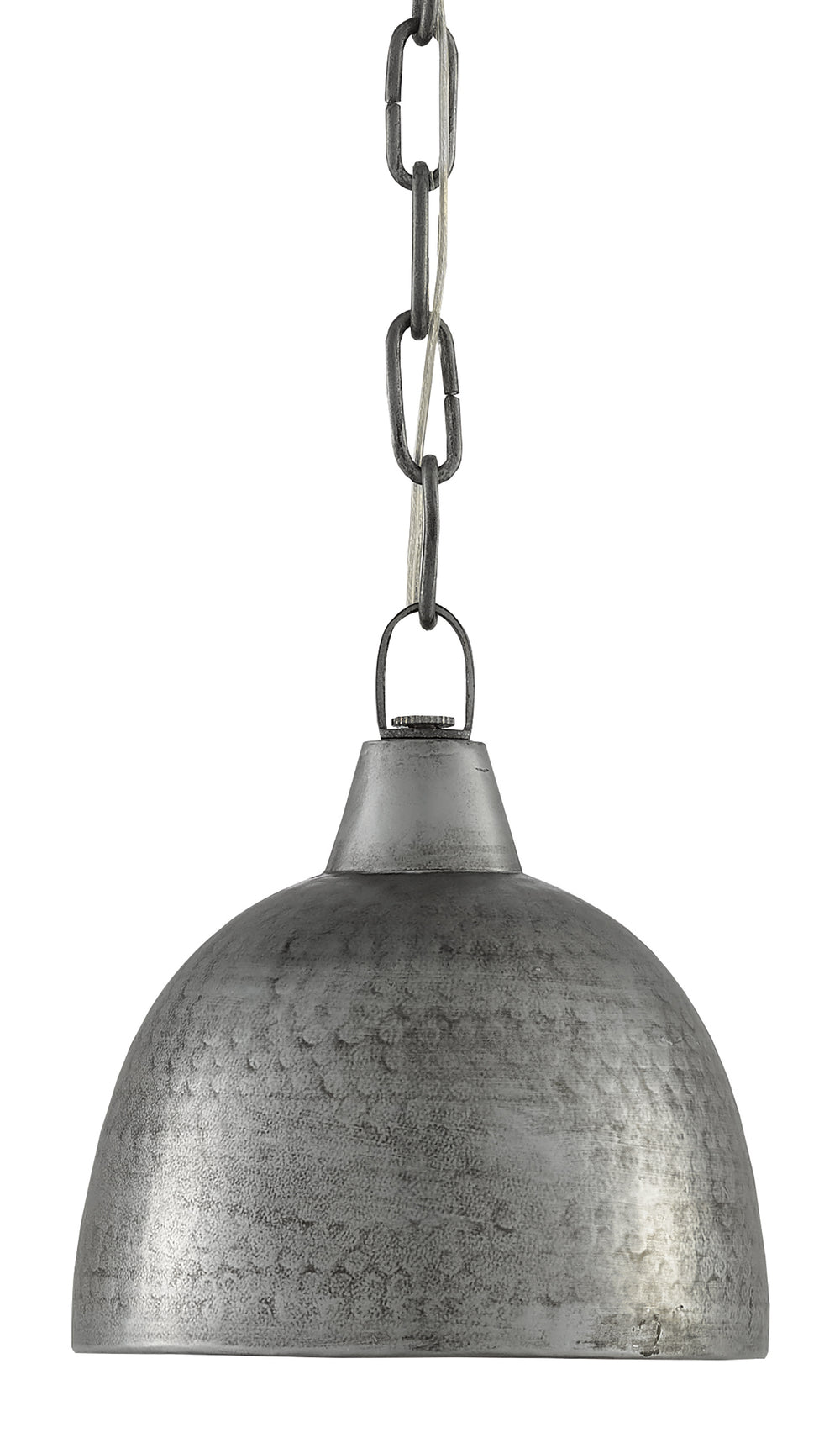 Earthshine Industrial Hammered Steel Small Pendant Light - Luxe Blackened Finish for Modern Spaces