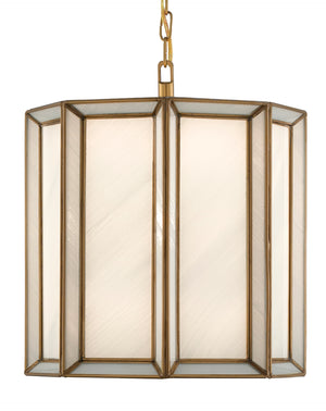 Daze Pendant Light - Elegant Antique Brass & White Milk Glass for Adjustable Indoor Illumination