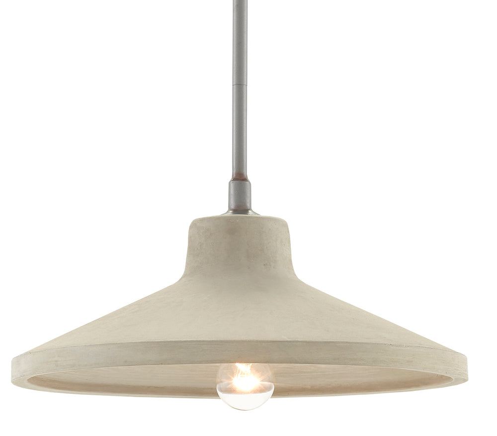 Stonemoss Pendant Light - Hand-Formed Concrete with Hiroshi Gray Hardware for Modern Elegance