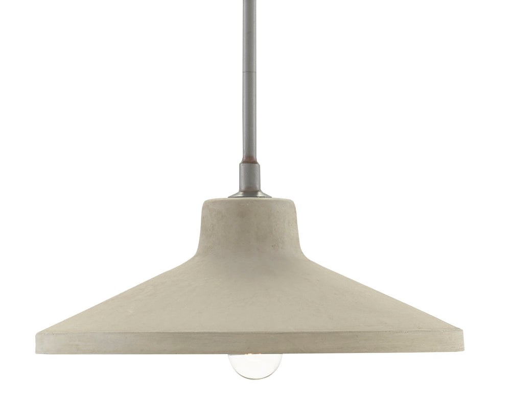 Stonemoss Pendant Light - Hand-Formed Concrete with Hiroshi Gray Hardware for Modern Elegance