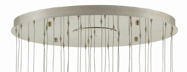 Pepper 36-Light Multi-Drop Pendant – Modern Farmhouse Metal Fixture in Painted Silver & Nickel Finish