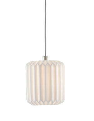 Dove Elegant 1-Light Multi-Drop Pendant with Pleated Ceramic Shade for Stylish Home Lighting Decor