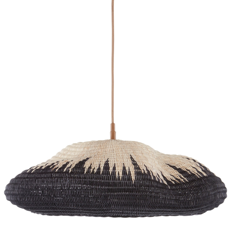 Comme Des Paniers Pendant Light - Elegant Wicker Design with Khaki Finish for Stunning Interiors