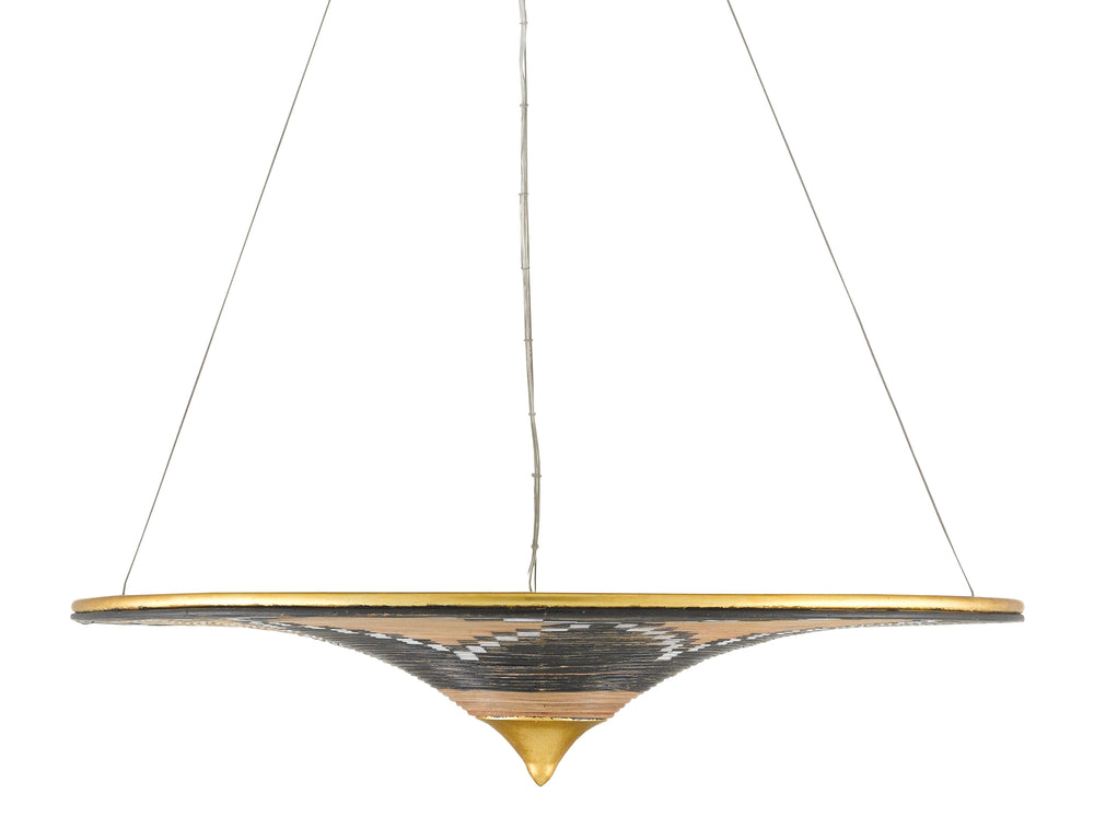 Canaan Chandelier - Exquisite Rattan and Wrought Iron Design with Adjustable Height for Modern Spaces